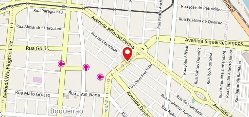 Pizzaria Magnífica Santos no mapa