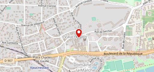 Desgranges Vaucresson sur la carte