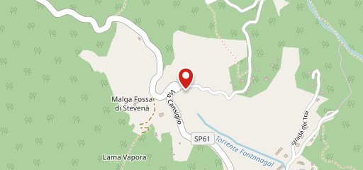 Malga Coda di Bosco dal Titti sulla mappa