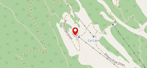 Malga Col Toront sur la carte