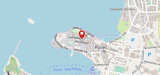 Restaurant & Pizzeria Marconi Porec sulla mappa