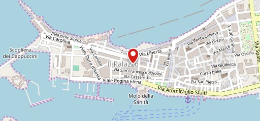 maree. frittura di pesce sulla mappa