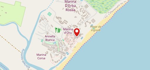 Restaurant marina d'oru sur la carte