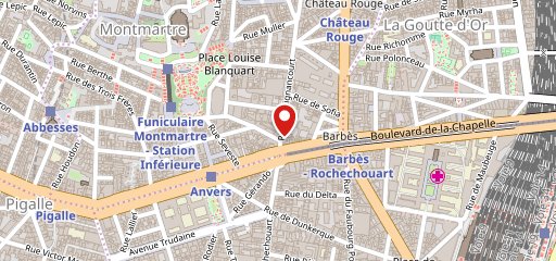 Barbes Food sur la carte