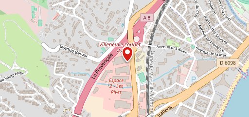 Market Villeneuve-Loubet sur la carte