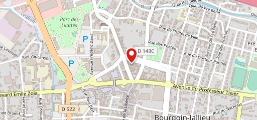 Café du champ de mars . Le 33 . sur la carte