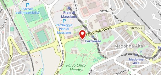 McDonald's -Stadio- Perugia ,Strada Transimeno Ovest sulla mappa