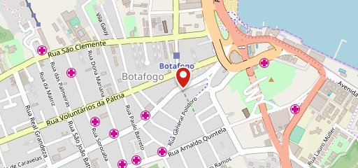 Megamatte Botafogo Metrô no mapa