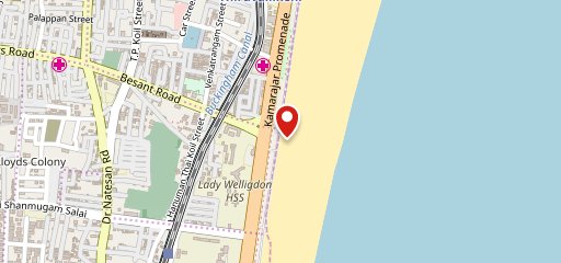 Merina beach Bengali fish fry on map