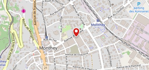 Take Away - Monthey - M Central sulla mappa