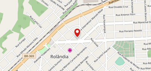 Milano Pizzaria no mapa