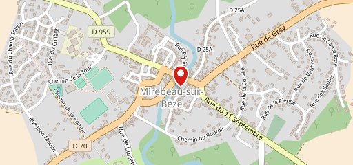 Mirebel Pizz' sur la carte