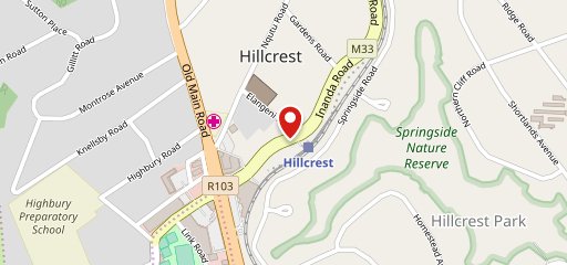 Mozambik Hillcrest sur la carte