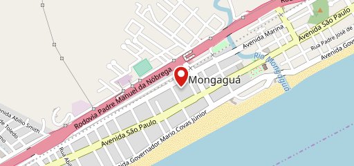 Monga Burguer no mapa