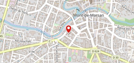 Mont de Pizza Mont de Marsan sur la carte