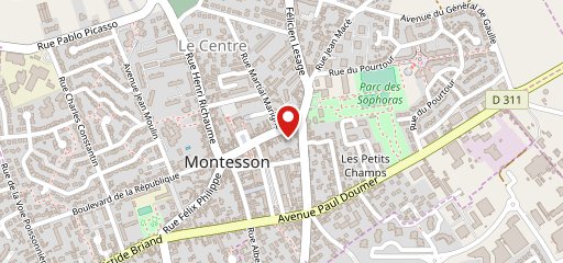 Montess Pizza sur la carte