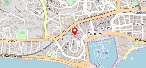 La Planche Cannes sur la carte