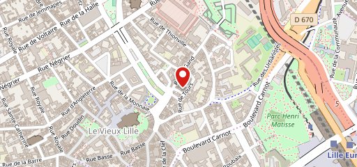 Mozz'art Lille sur la carte