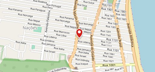 Nacoes Pizzaria Delivery no mapa