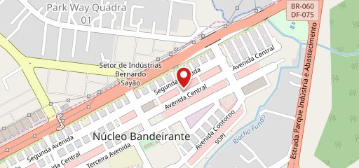 Nathely Pizzaria - Núcleo Bandeirante no mapa