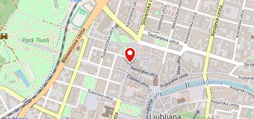 Nebotičnik Skyscraper Ljubljana sur la carte