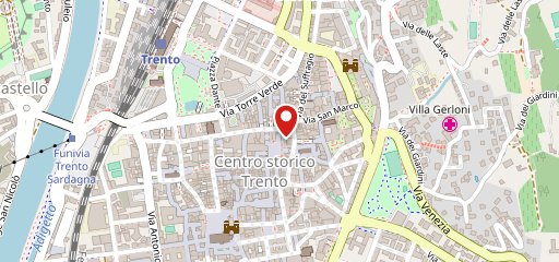 Boutique Nespresso Trento sur la carte