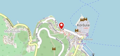 Restaurant Nigra Korčula sur la carte