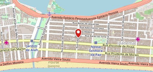 Nôa Ipanema no mapa