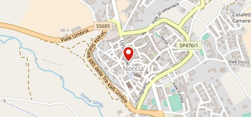 Norcia Pizzeria sulla mappa