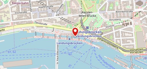 NORDSEE Hamburg Landungsbrücken sur la carte