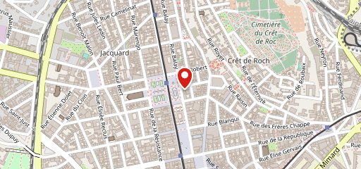 NOTA BENE, Place Jean Jaurès, Saint Etienne sur la carte