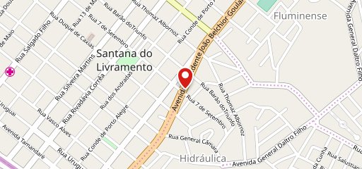 Novo Pizzas Burguer no mapa