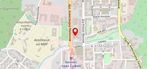 Nutrio Bar - Aleksandar Malinov Boulevard 91, Business Park, Sofia sur la carte