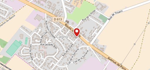 O Cagny's sur la carte