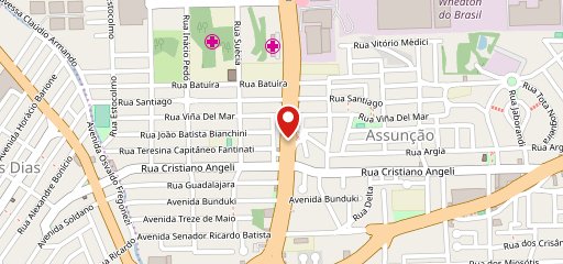 Ô Frango Delivery Assunção no mapa