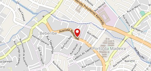 O Rei do Arrumadinho e Pizzaria Beberibe no mapa