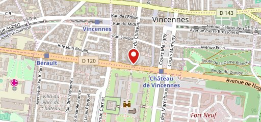 Ocho - Vincennes sur la carte