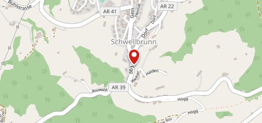 Gasthaus Ochsen Schwellbrunn sur la carte