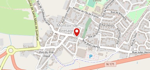 Café du Commerce sur la carte