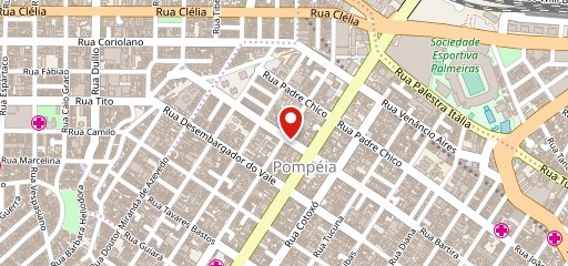 Osnir Hamburger Pompéia no mapa