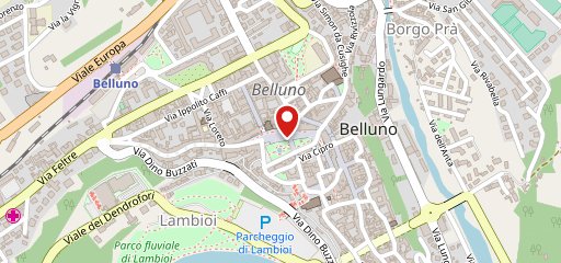 Osteria dal Bocia Belluno sur la carte