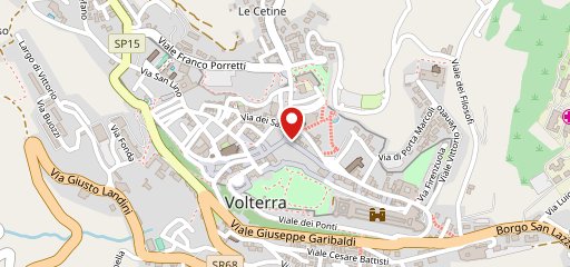 Osteria dei Poeti Volterra sur la carte