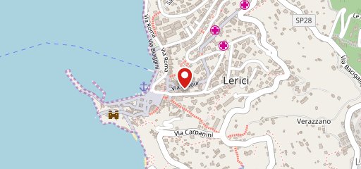 Ristorante White Lerici sulla mappa