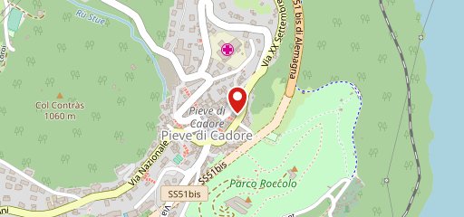 Osteria del Tiziano - Pieve di Cadore sur la carte