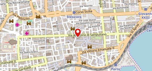 Osteria Moderna vini e piatti tipici siciliani sulla mappa