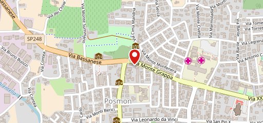 Osteria Posmon sur la carte