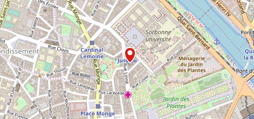 café jussieu en el mapa