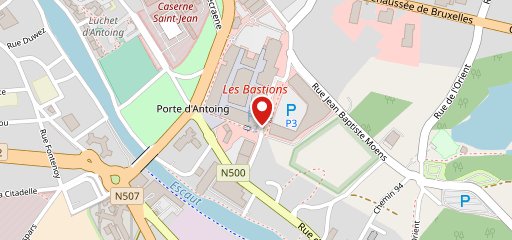 O'tacos Tournai Bastions sur la carte