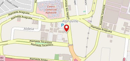 OUE Sushi Alphaville no mapa