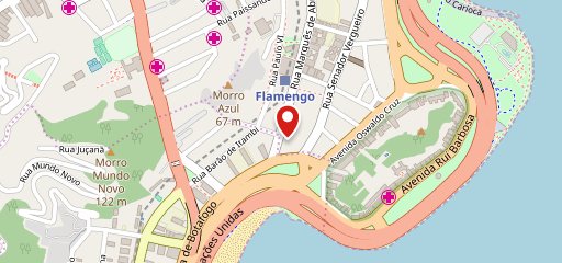 Ouro Fino Galeteria Bar e Restaurante no Flamengo no mapa